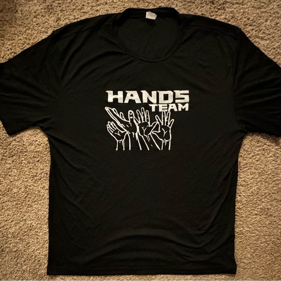 NWOT SportsTek Men 2XL black t-shirt Athletic shirt Representing a team No flaws - Picture 5 of 10